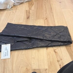 MARCELLA NYC Black Davy Puffer Scarf